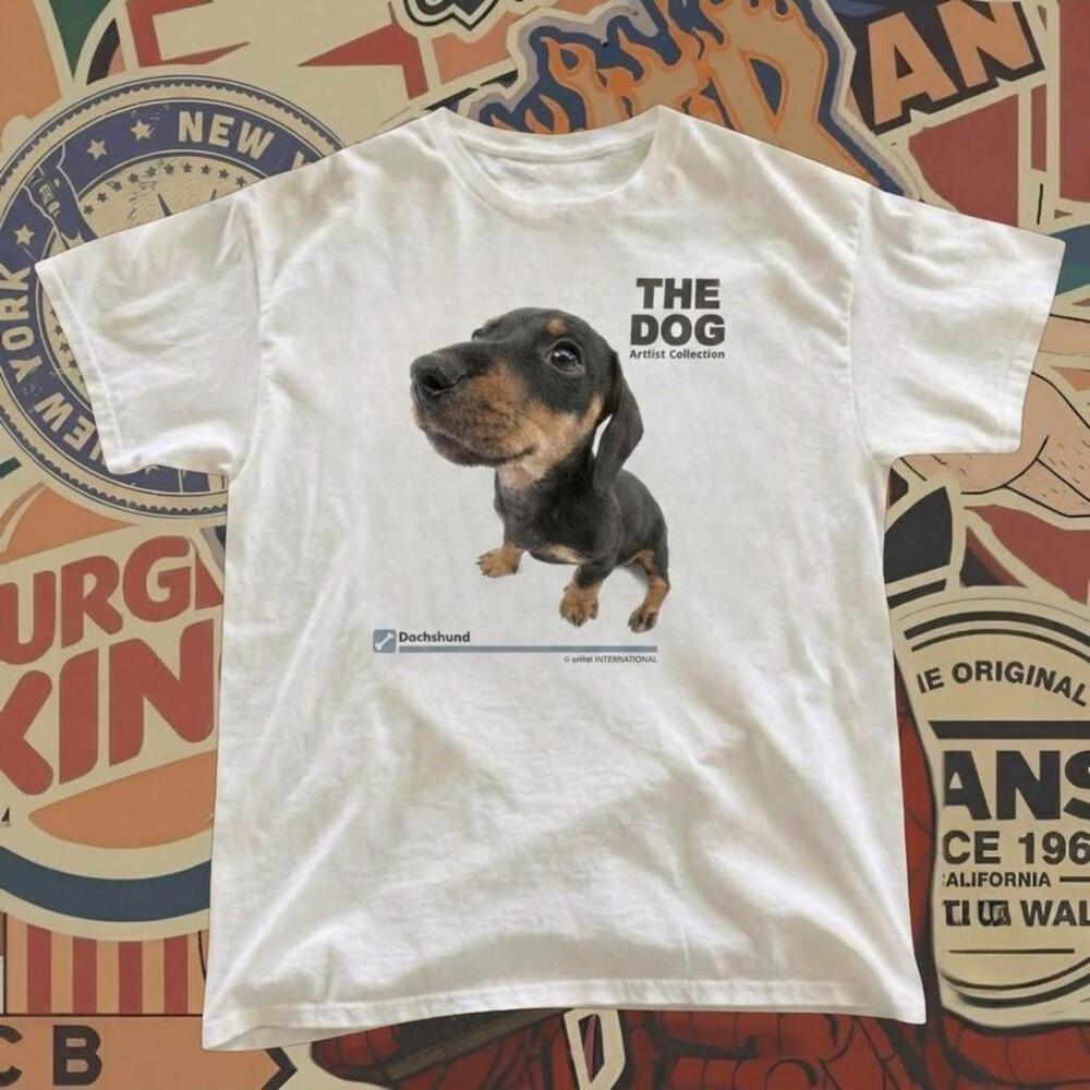 The Dog Artist Collection Dachshund White T Shirt